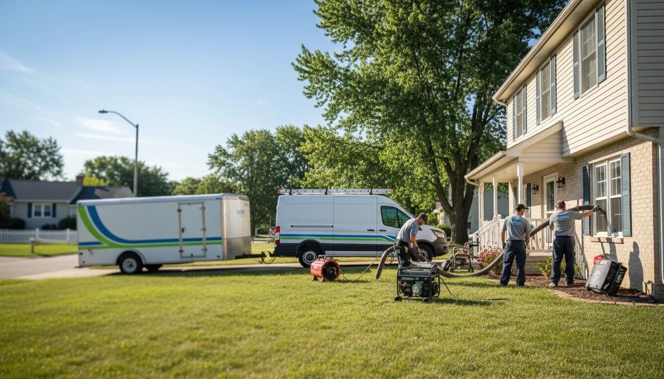 Flooded Basement Restoration And Cleanup With Repair in Hillside, IL near me